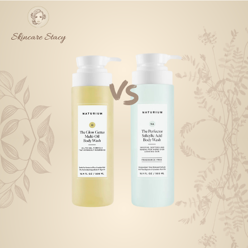 The Glow Getter vs. The Perfector Salicylic Acid Body Wash