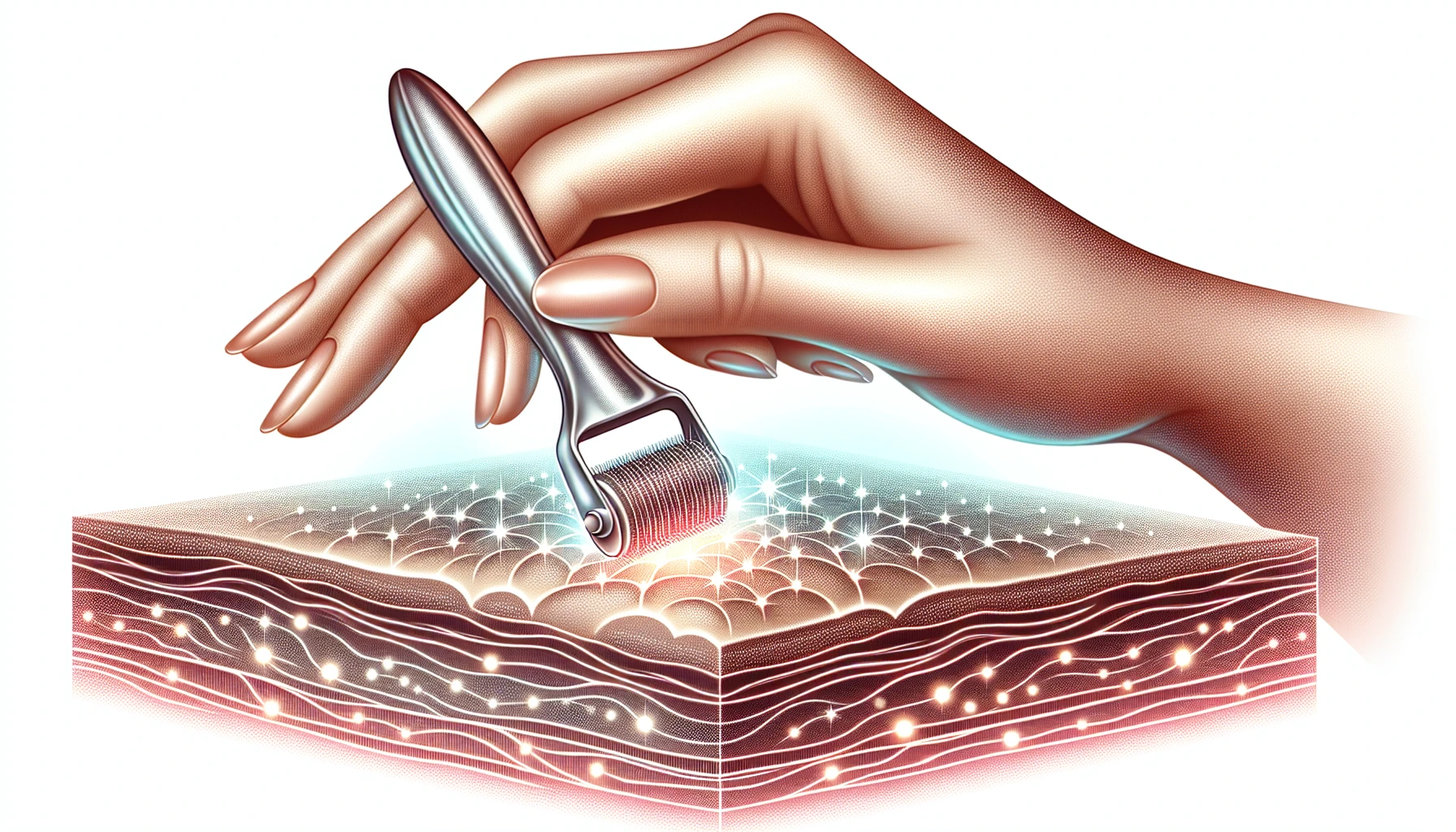 Microneedling tool for promoting collagen production